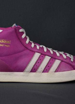 Adidas originals basket profi og високі кросівки кеди жіночі шкіряні рожеві. оригінал. 39-40 р/25 см