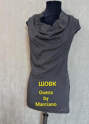 Блуза ,топ ,майка шовкова в горох,бренд  guess by marciano.