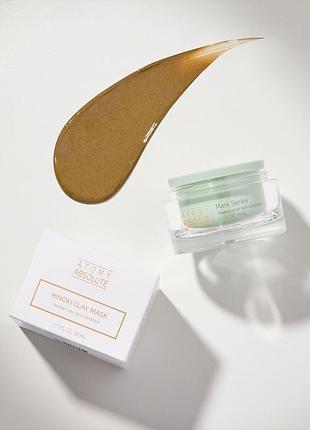 Маска для обличчя з глиною хінокі. 50мл. atomy hinoki clay mask. південна корея. атомі