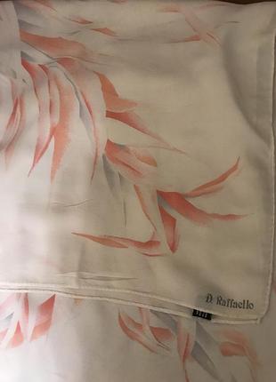 D. raffaello  великий платок з натурального шовку вінтаж