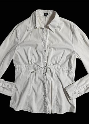 Сорочка блуза із шнурівкою під бюстом esprit