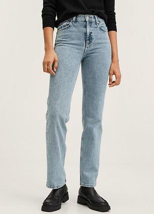 Джинси mango прямі блакитні 36 рр