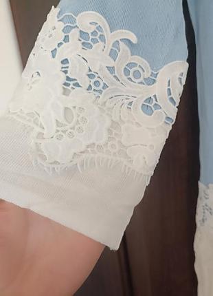 Кофта джемпер свитер с кружевами 2