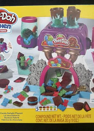 Игровой набор hasbro play-doh фабрика конфет (e9844) повреждена упаковка