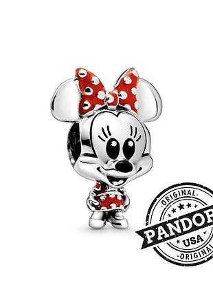 Шарм пандора оригінал сша срібло s925 ale pandora намистина бусіна міні маус дівчинка дісней новий