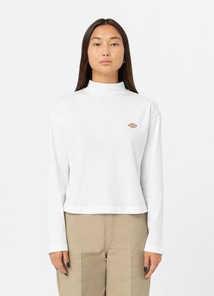Dickies mapleton high neck longsleeve білосніжний логслів