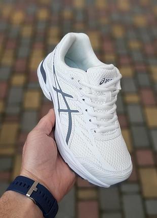 Стильные женские кроссовки.asics gel-flux 4. (белые с серым).