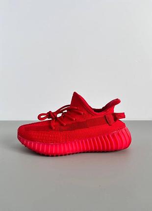 Женские кроссовки adidas yeezy boost 350 red адидас изи буст красного цвета