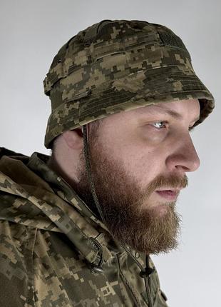 Панама тактическая pancer ultimematum светлый пиксель с короткими полями
