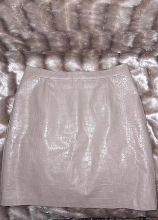 Кожана спідничка розмір хс-с