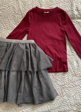 Лонг реглан 9-10 р 134/140 блискучий