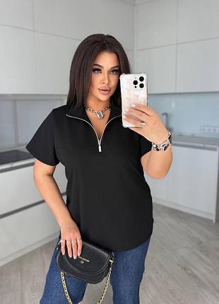 Крепова old money футболка полузамок поло жіноча