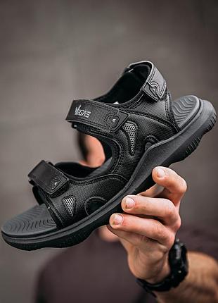 👟 чоловічі сандалі vegas black чорні 👟