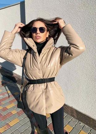 Стильная курточка с эко кожи