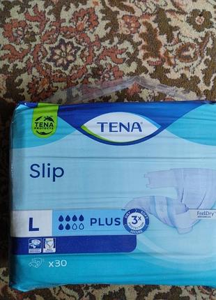 Якісні підгузники для дорослих tena slip plus .р.l. 30 шт.в упак.