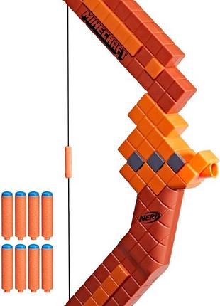 Лук nerf minecraft bow dart blaster g1120 с дротиками