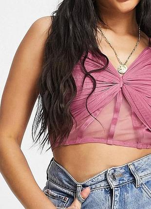 Топ кольору пильноі троянди від бренду lace&beads