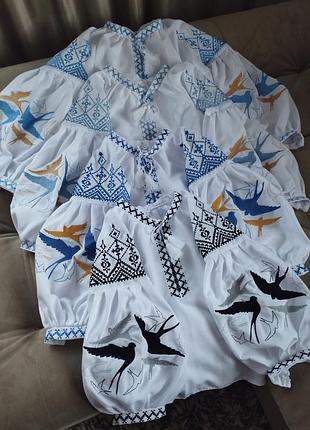 Дитяча вишиванка "ластівки"