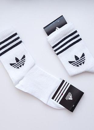 12 пар носочка подростковые "adidas" теннис. 36-40р. белые. высокие, демисезонные, летние.