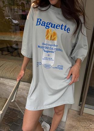 Жіноча сукня футболка з принтом