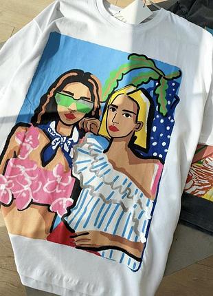 Біла футболка zara