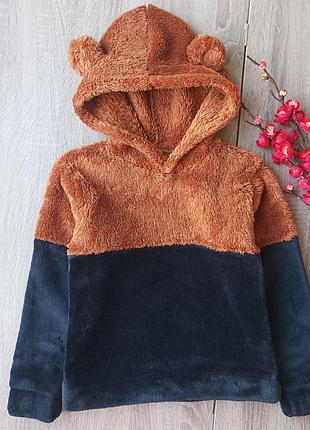 Теплая мягкая кофта 4-6 лет худи ❗распродаж❗