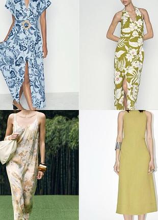 Zara нова з бірками сукня на основі льону10 фото