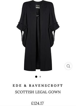 Платя  матія scottish legal gown