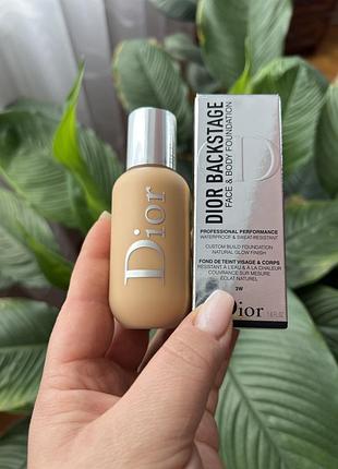 Тональна основа для обличчя та тіла dior backstage face&body foundation