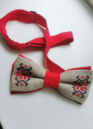 Галстук метелик (бабочка) з вишивкою