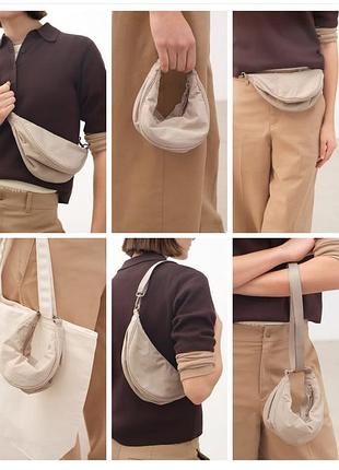 Round ultra mini bag мини сумка бананка7 фото