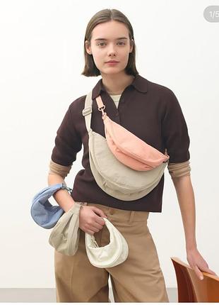 Round ultra mini bag мини сумка бананка
