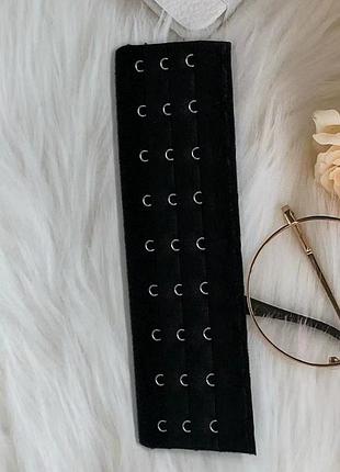 Дополнительная планка с 9 крючками, удлинитель-расширитель корсета, грации черная