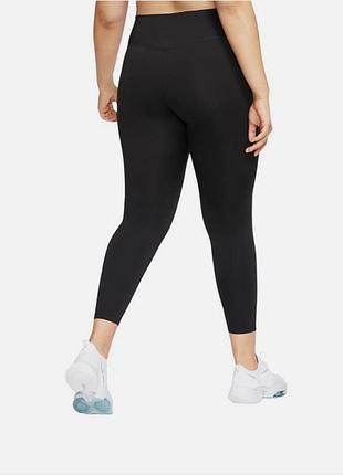 Чорні жіночі спортивні лосіни 7/8 dri-fit бренд nike
