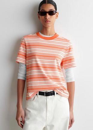 Котонова футболка в полоску