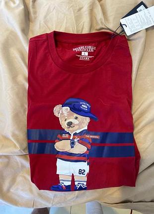 Футболка polo bear ralph lauren унісекс футболка з ведмедем