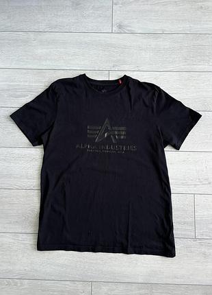 Мужская футболка alpha industries casual size м кэжуал майка оригинал