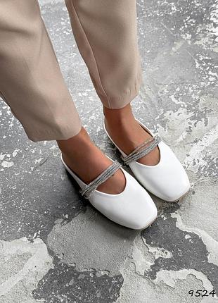 Распродажа белые трендовые мюли