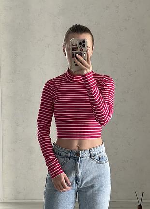 Лонгслів рожевий