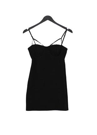 Чорна міні сукня zara s