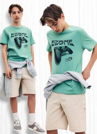Дитяча футболка h&m для хлопчика літо 2025  140 146 152 158 164 170