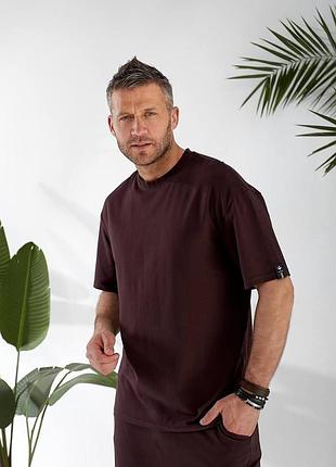Костюм мужской футболка и шорты. шоколад, беж, хаки. m,l,xl,xxl,xxl, xxxl