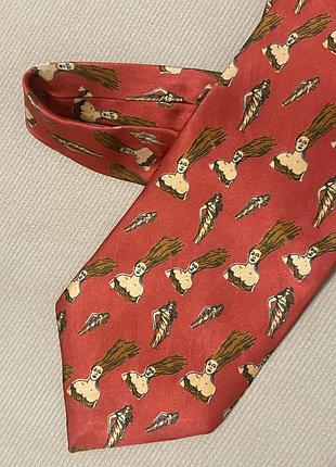 Галстук из шелка с интересным рисунком ❤️‍🔥 для стилизации ваших образов