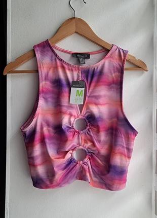 Топ тай дай з вирізами