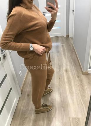 Костюм теплый италия pronto moda 15020 спорт шик горчичный9 фото