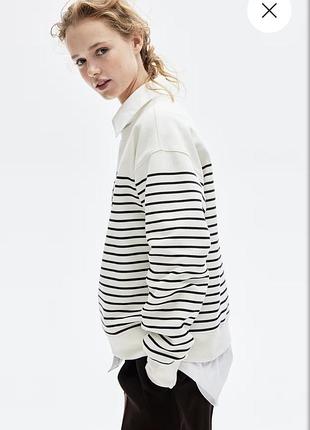 Світшот у смужку h&m новий m-l