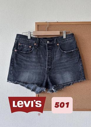 Шорти жіночі чорні джинсові levis