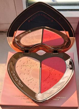 Палетка для обличчя charlotte tilbury beauty soulmates pillow talk flawless pink