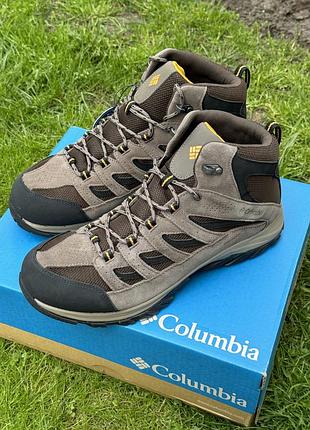Мужские кожаные ботинки columbia crestwood 47 размер с waterproof