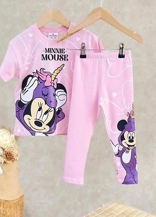 Детский летний костюм на девочку микки маус
